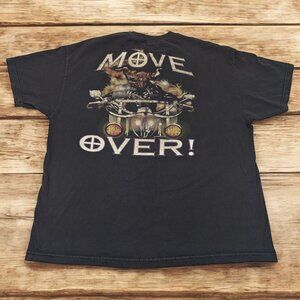 Vintage‎ Wrangler "Move Over" Bulls Rule Biker T Shirt Size 2XL